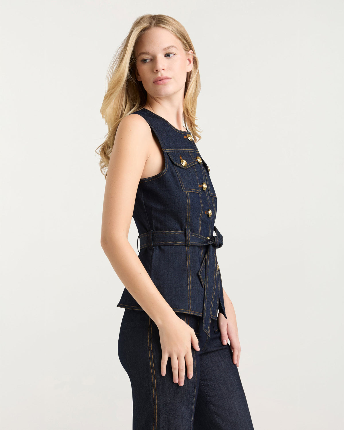 Cinq à Sept Indigo Reenee Jean Vest