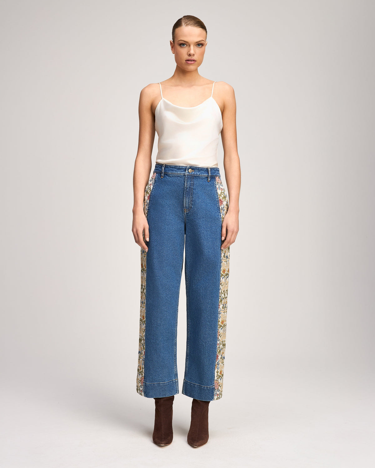 Cinq à Sept Patchwork Zoe Jeans