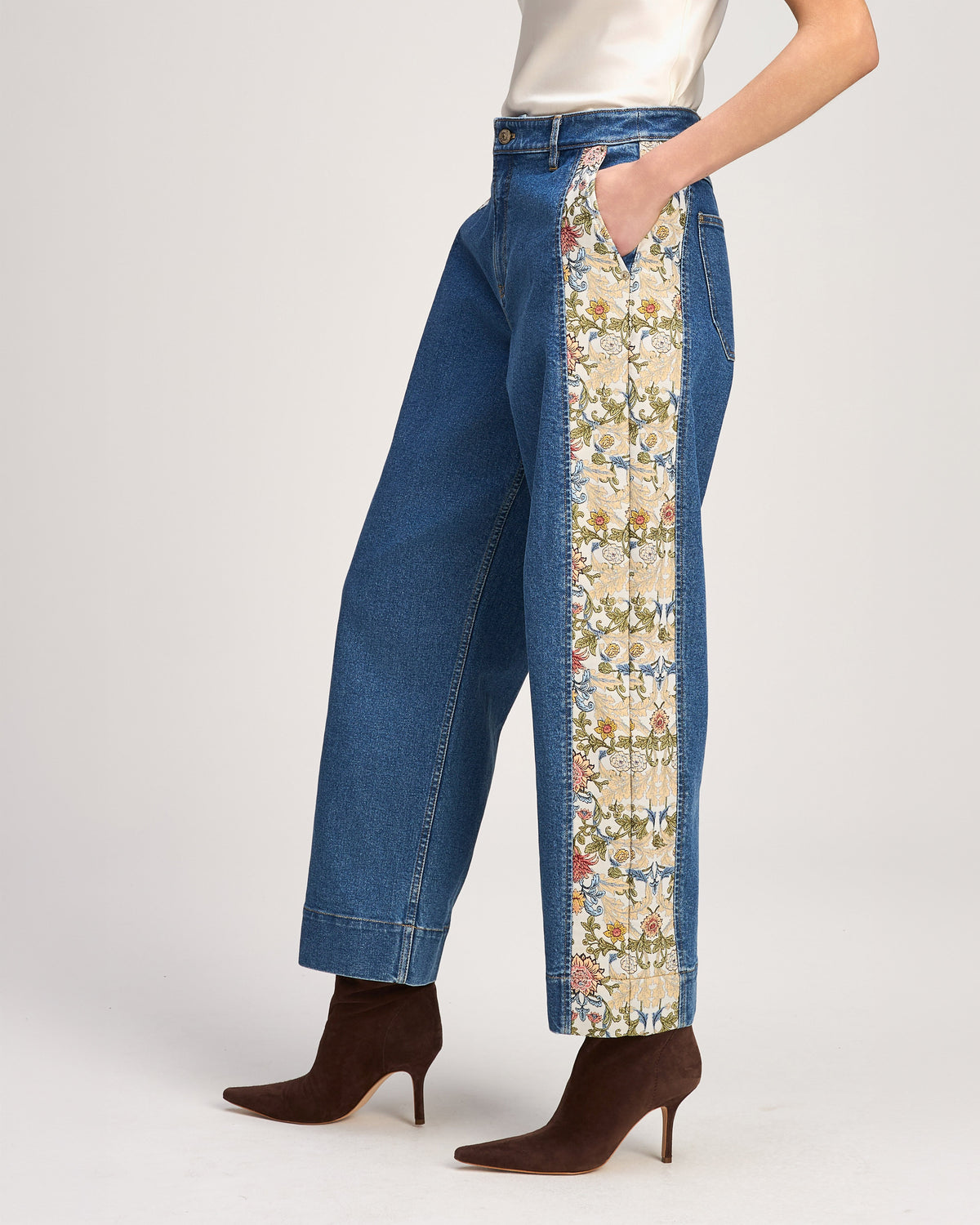 Cinq à Sept Patchwork Zoe Jeans