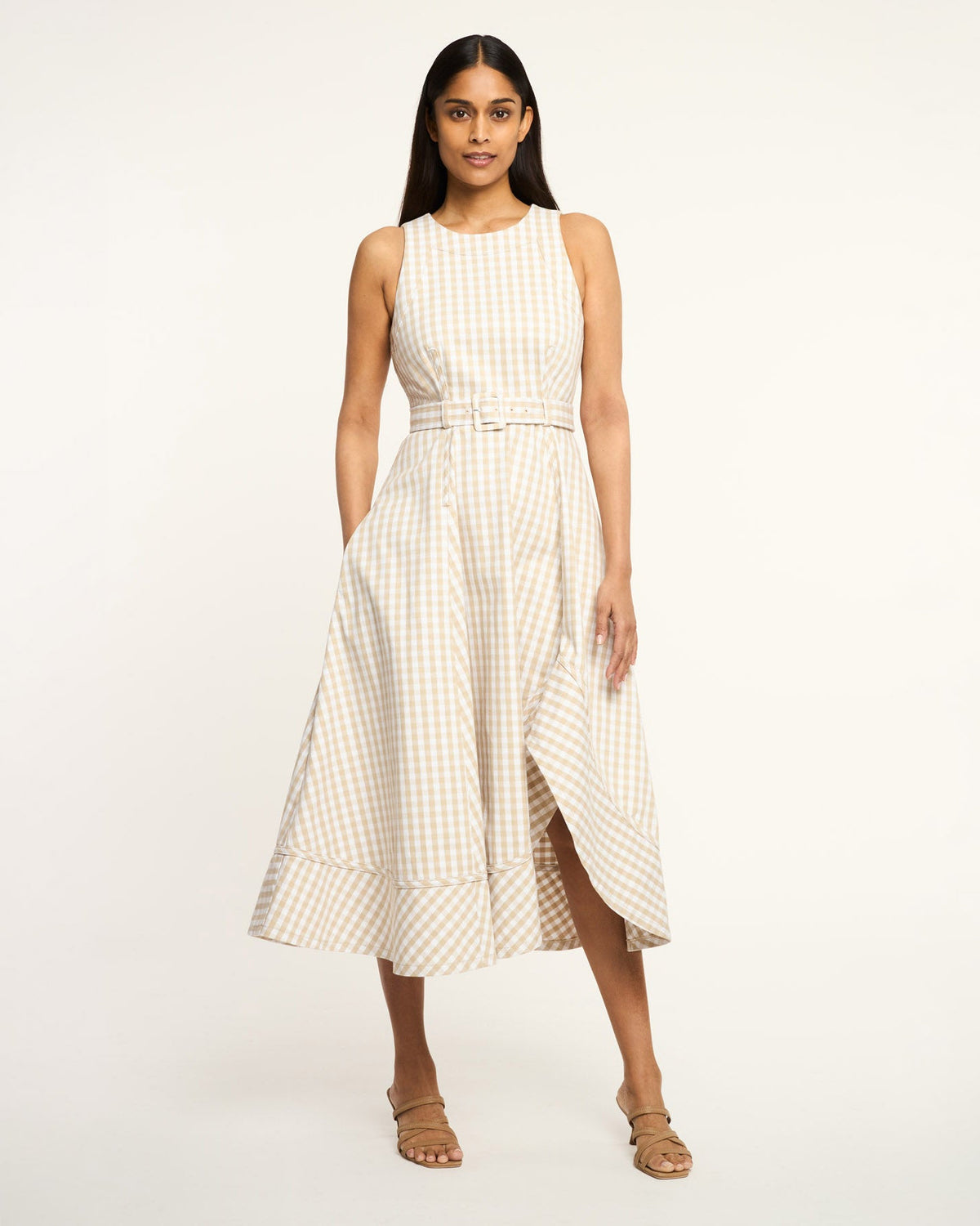 Cinq à Sept Mini Gingham Denim Zelda Dress