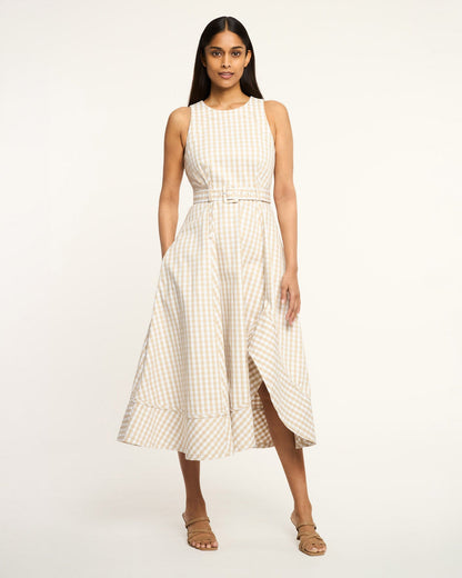 Cinq à Sept Mini Gingham Denim Zelda Dress