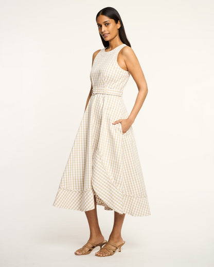 Cinq à Sept Mini Gingham Denim Zelda Dress