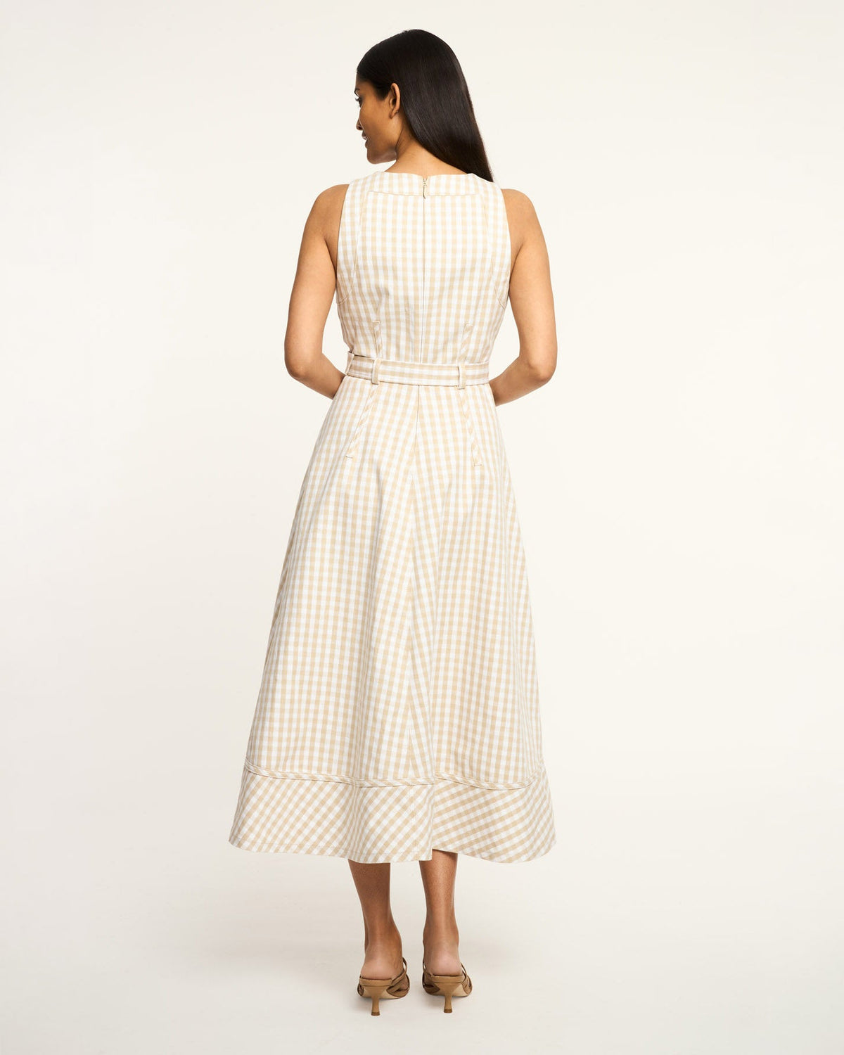 Cinq à Sept Mini Gingham Denim Zelda Dress