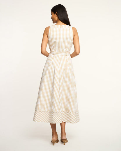 Cinq à Sept Mini Gingham Denim Zelda Dress