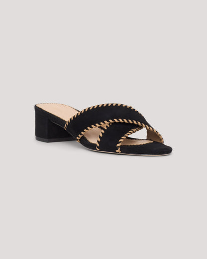 Cinq à Sept Amanda Criss Cross Suede Sandal