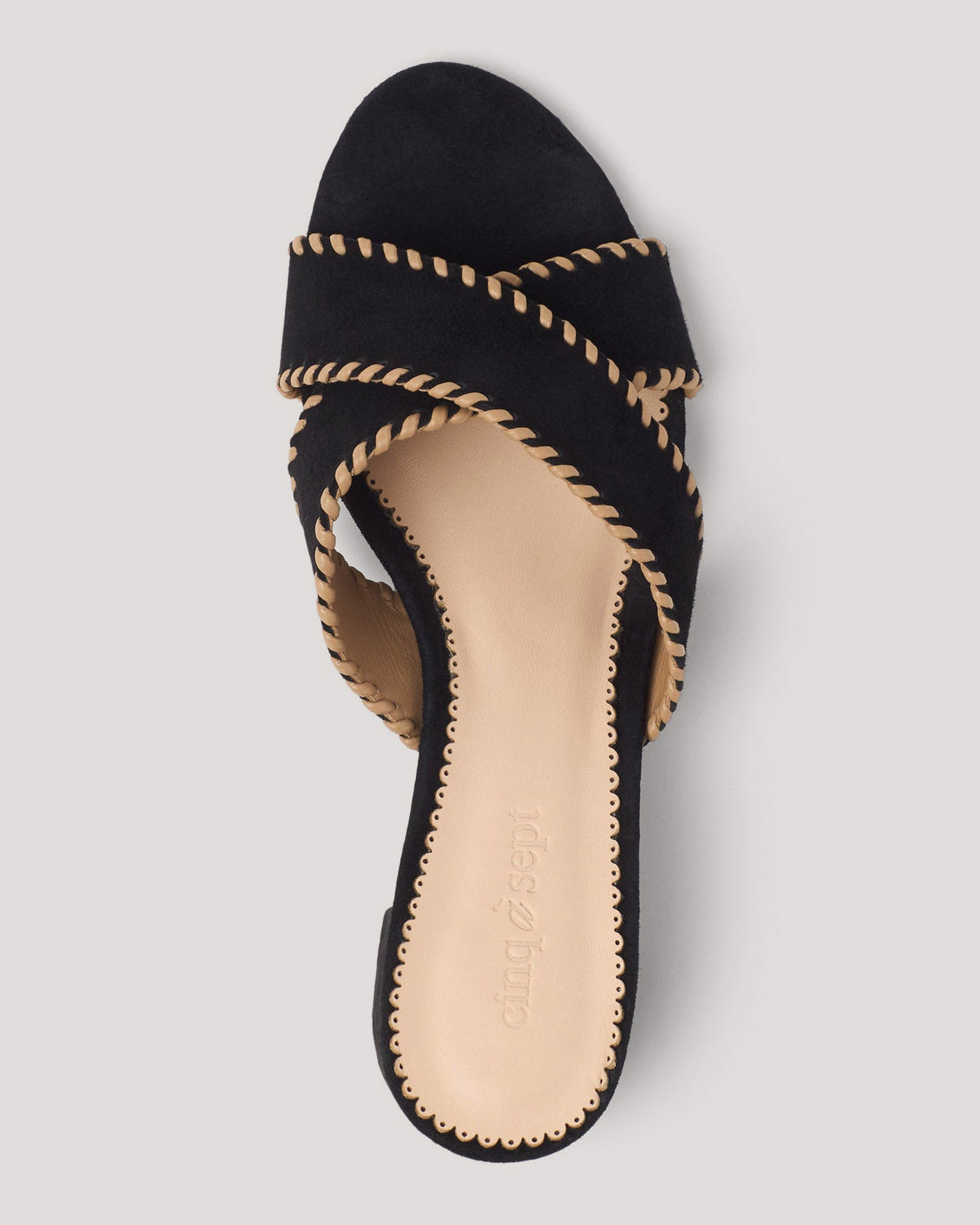 Cinq à Sept Amanda Criss Cross Suede Sandal
