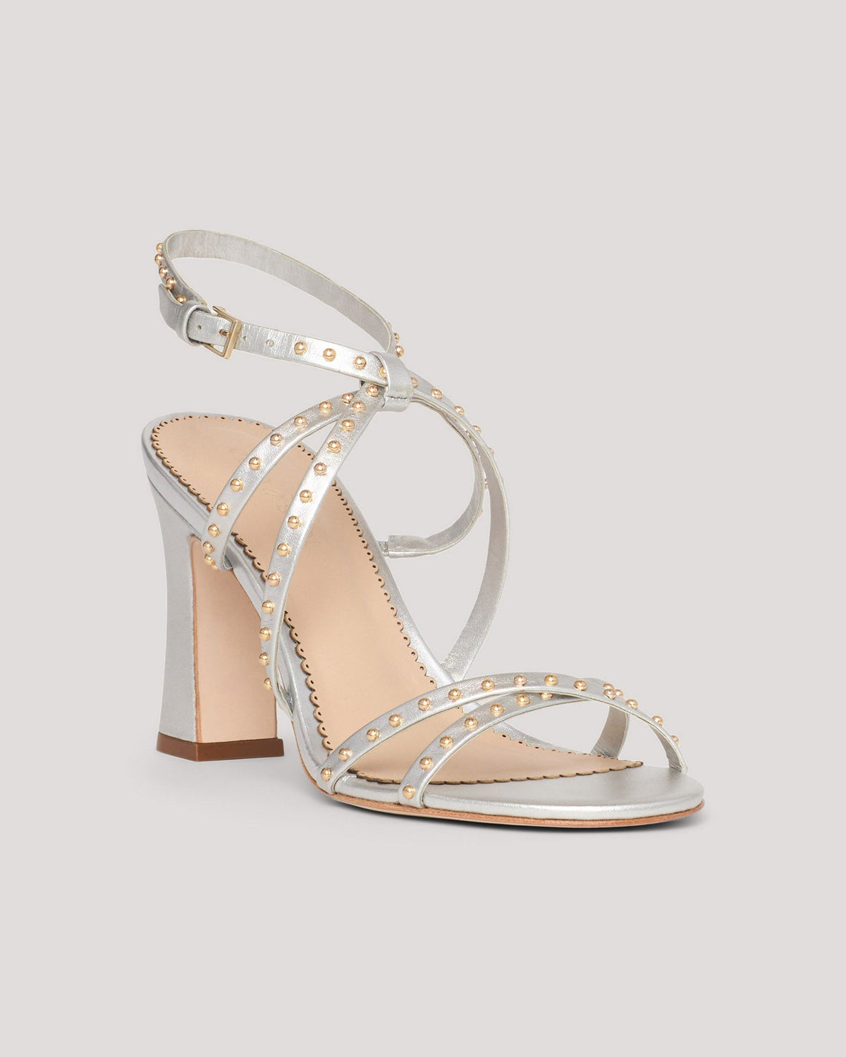 Cinq à Sept Blair Studded Metallic Sandal