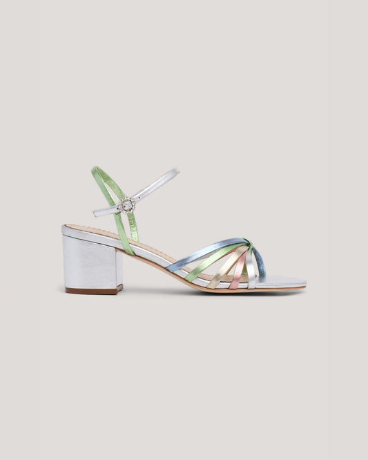 Cinq à Sept Nicole Strappy Metallic Block
