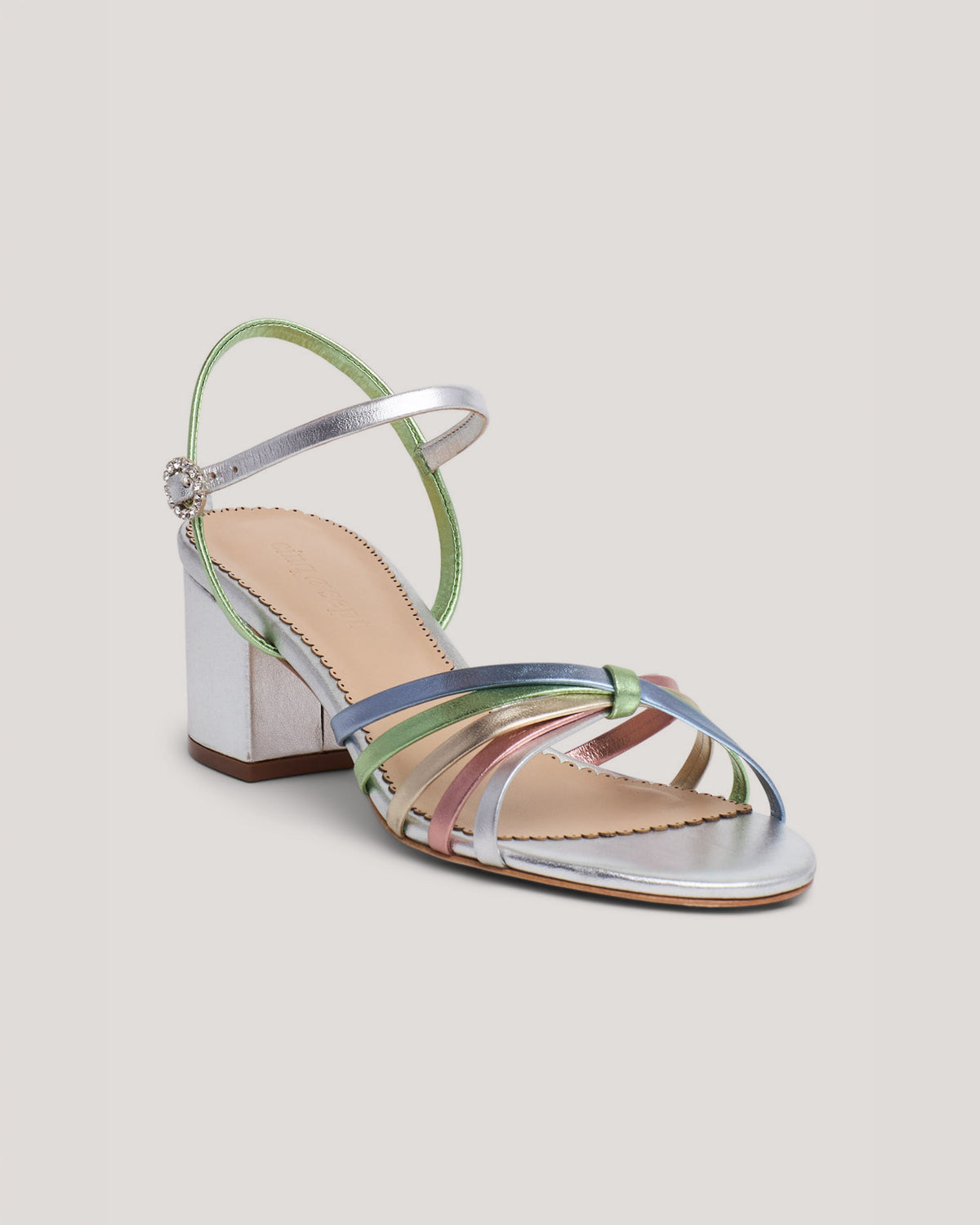 Cinq à Sept Nicole Strappy Metallic Block