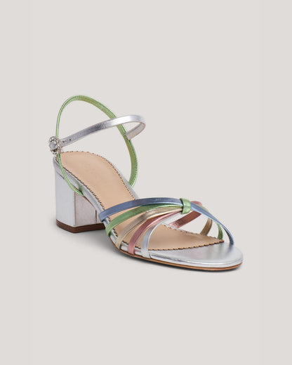 Cinq à Sept Nicole Strappy Metallic Block