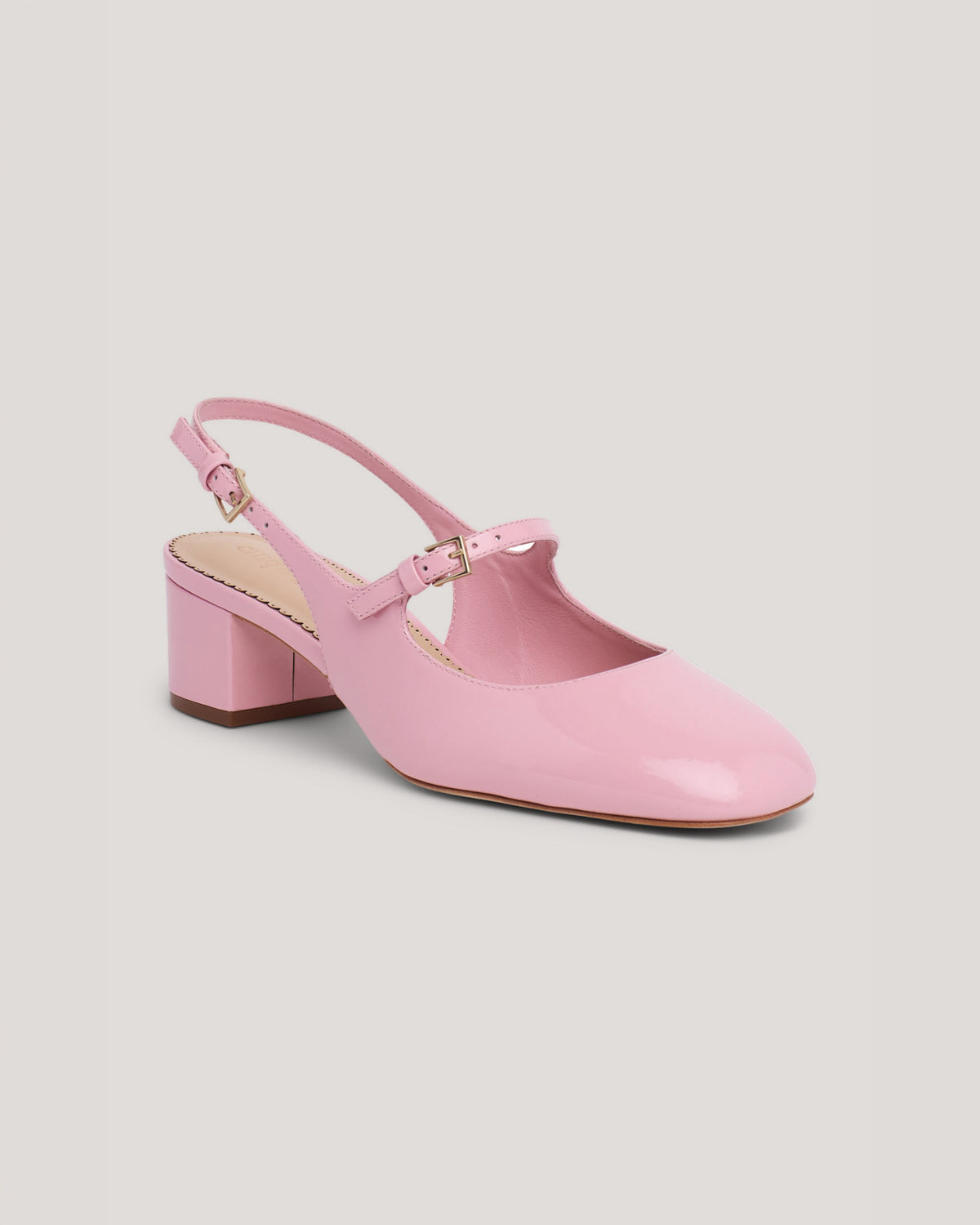 Cinq à Sept Diana Patent Slingback Block Heel
