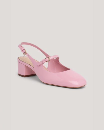 Cinq à Sept Diana Patent Slingback Block Heel