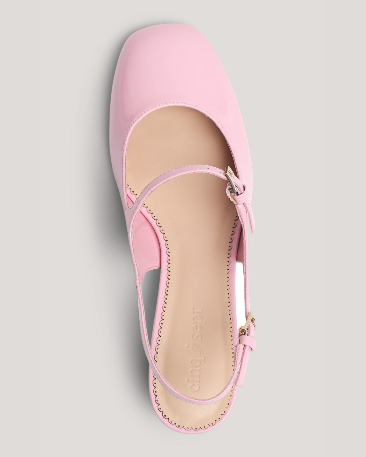 Cinq à Sept Diana Patent Slingback Block Heel