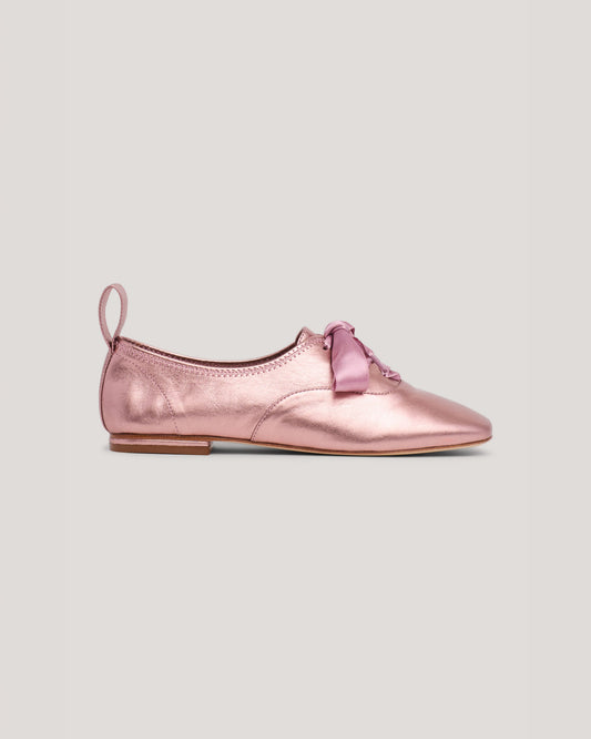 Cinq à Sept Christina Lace Up Metallic Oxford