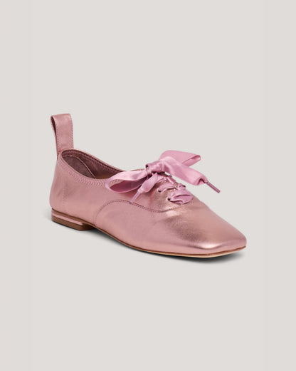 Cinq à Sept Christina Lace Up Metallic Oxford