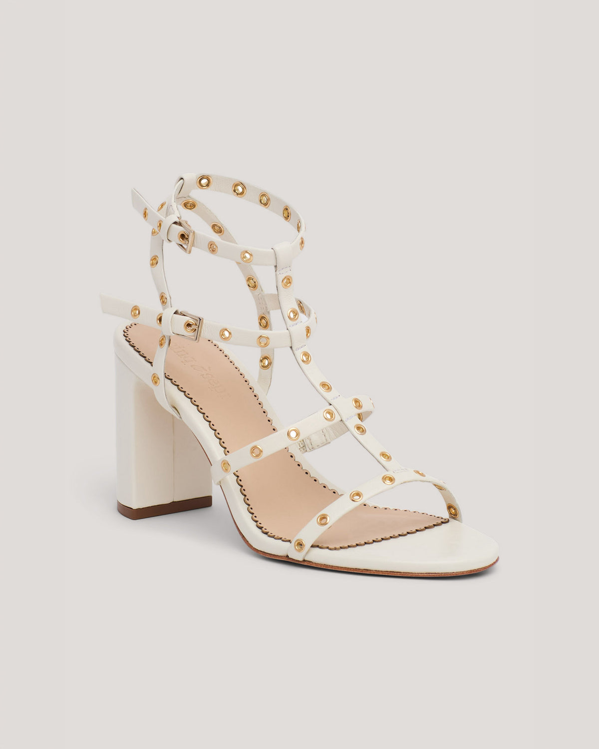 Cinq à Sept Maisie Strappy Grommet Block Heel