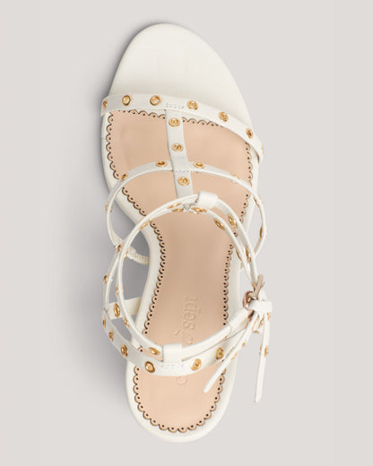 Cinq à Sept Maisie Strappy Grommet Block Heel