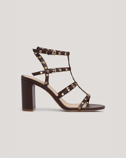 Cinq à Sept Maisie Strappy Grommet Block Heel