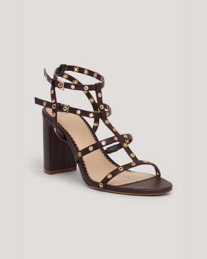Cinq à Sept Maisie Strappy Grommet Block Heel