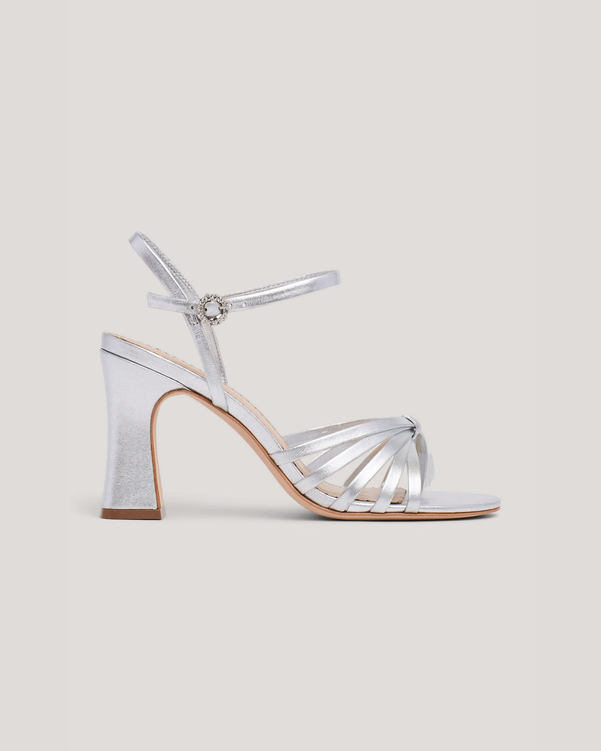 Cinq à Sept Logan Strappy Metallic Heeled Sandal