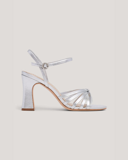 Cinq à Sept Logan Strappy Metallic Heeled Sandal