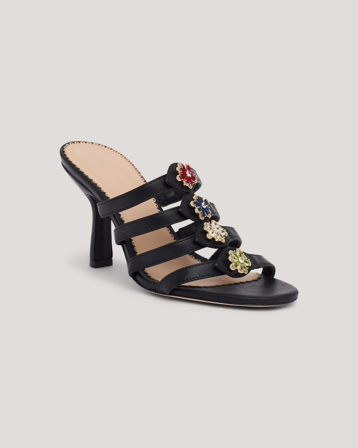 Cinq à Sept Emmy Crystal Flower Heeled San