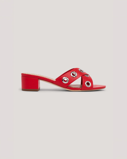 Cinq à Sept Maya Criss Cross Grommets Sandal