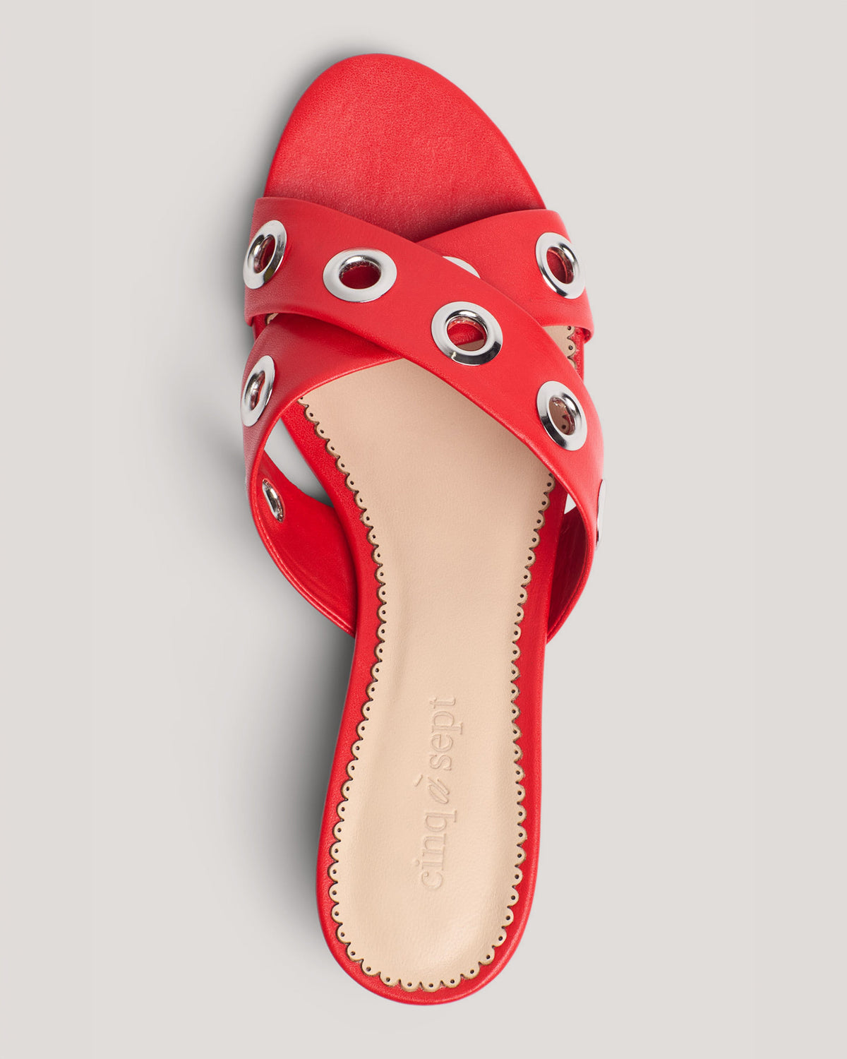 Cinq à Sept Maya Criss Cross Grommets Sandal