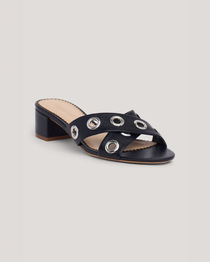 Cinq à Sept Maya Criss Cross Grommets Sandal