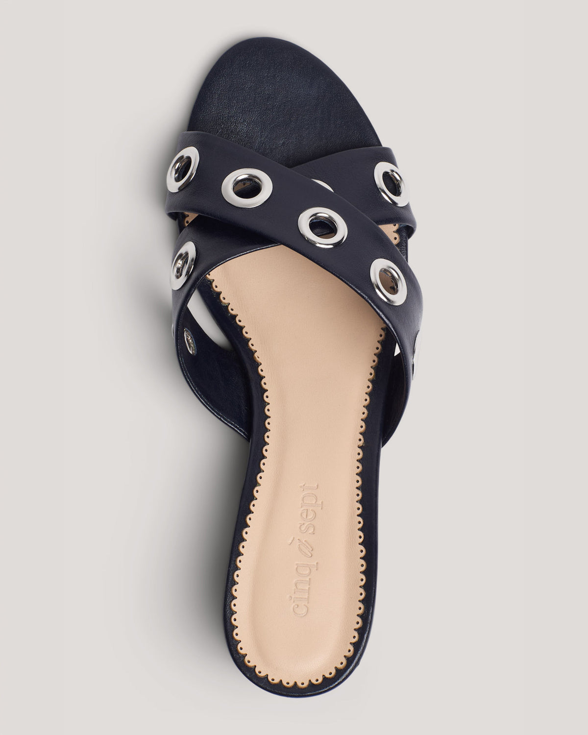 Cinq à Sept Maya Criss Cross Grommets Sandal