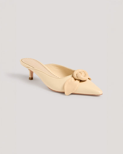 Cinq à Sept Layla Knotted Rose Kitten Heel