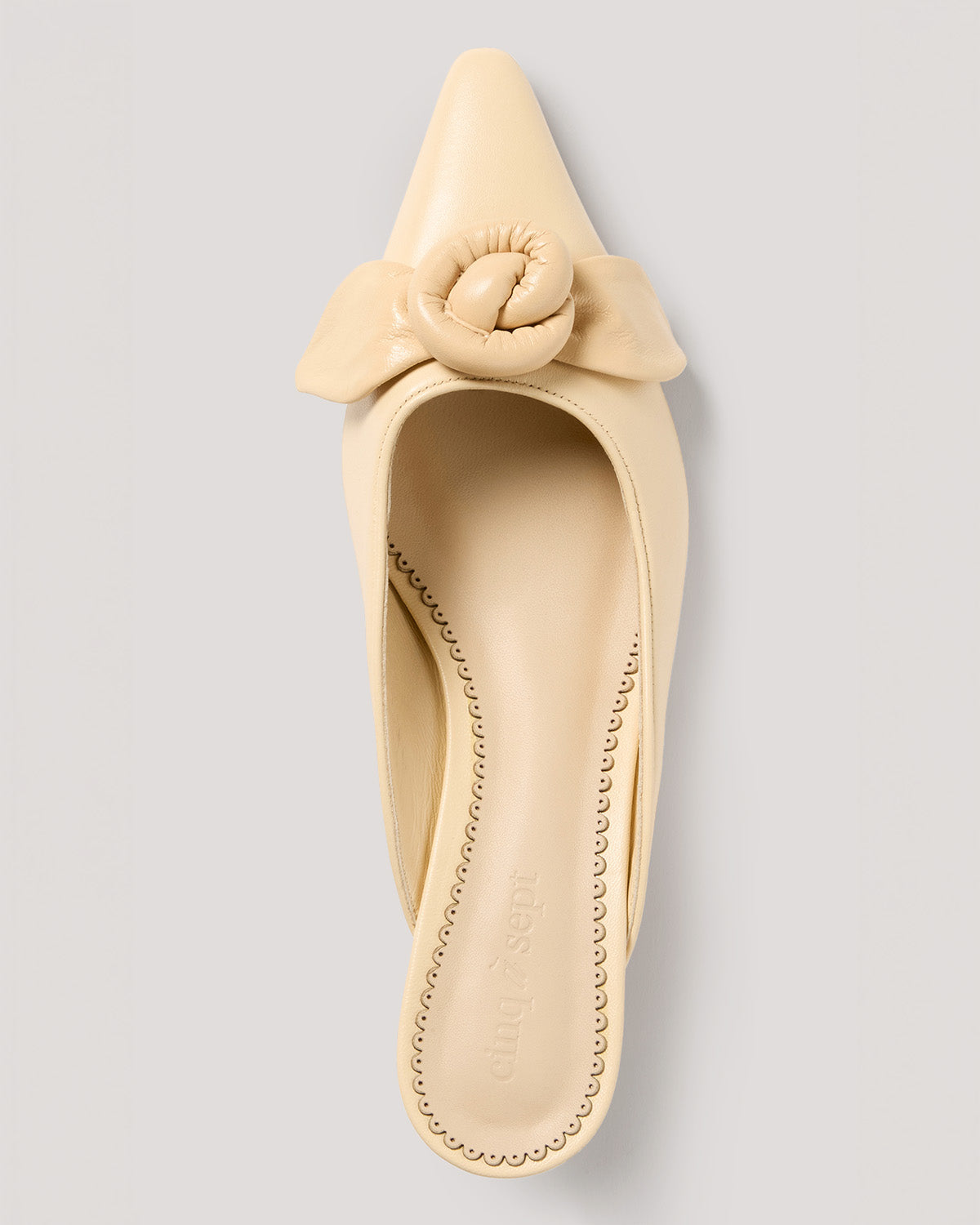 Cinq à Sept Layla Knotted Rose Kitten Heel