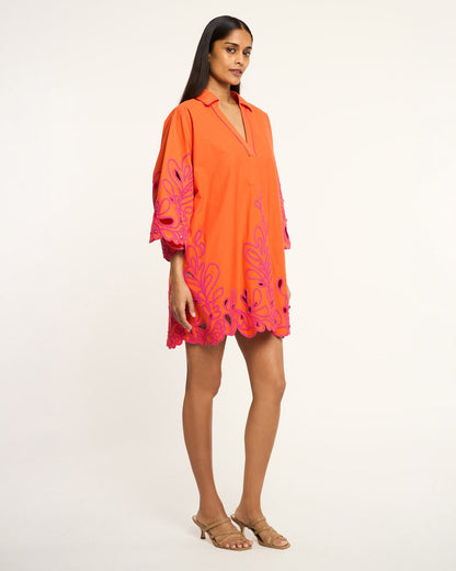 Cinq à Sept Paisley Bloom Embroidered Arcia Kaftan
