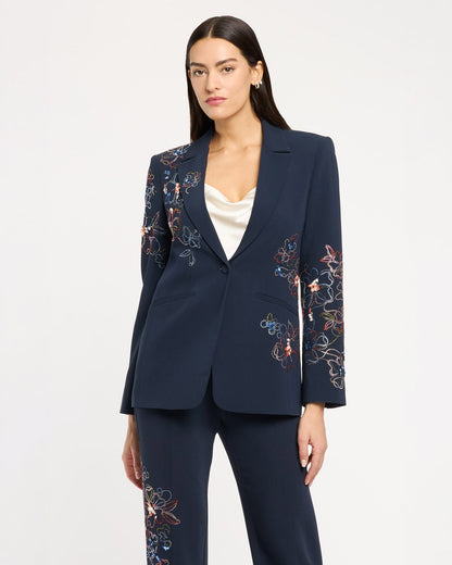 Cinq à Sept Blooming Linework Karlie Blazer