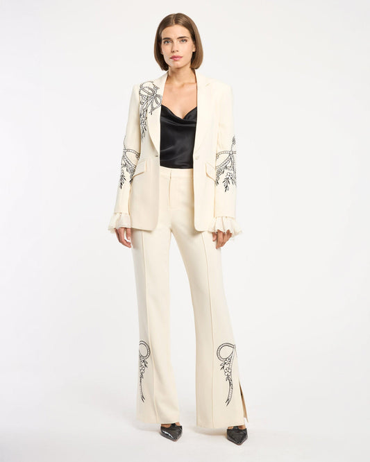 Cinq à Sept Cascading Ribbon Cheyenne Blazer