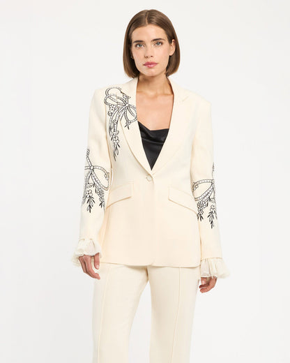 Cinq à Sept Cascading Ribbon Cheyenne Blazer
