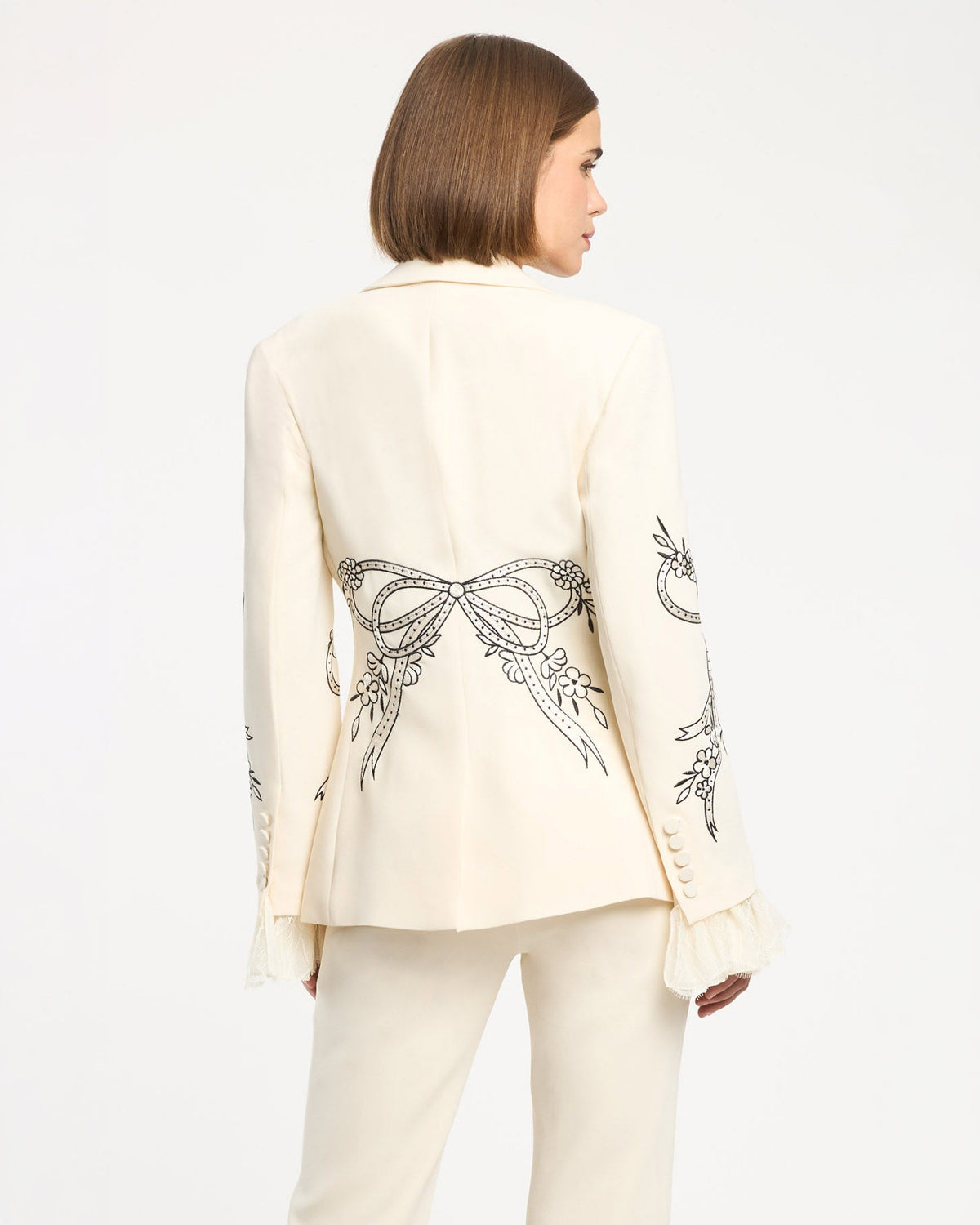 Cinq à Sept Cascading Ribbon Cheyenne Blazer