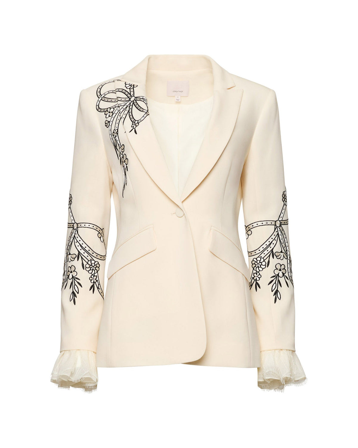 Cinq à Sept Cascading Ribbon Cheyenne Blazer