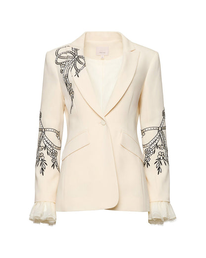 Cinq à Sept Cascading Ribbon Cheyenne Blazer
