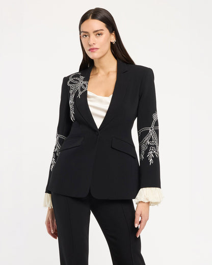 Cinq à Sept Cascading Ribbon Cheyenne Blazer