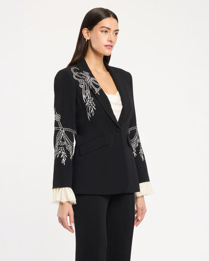 Cinq à Sept Cascading Ribbon Cheyenne Blazer