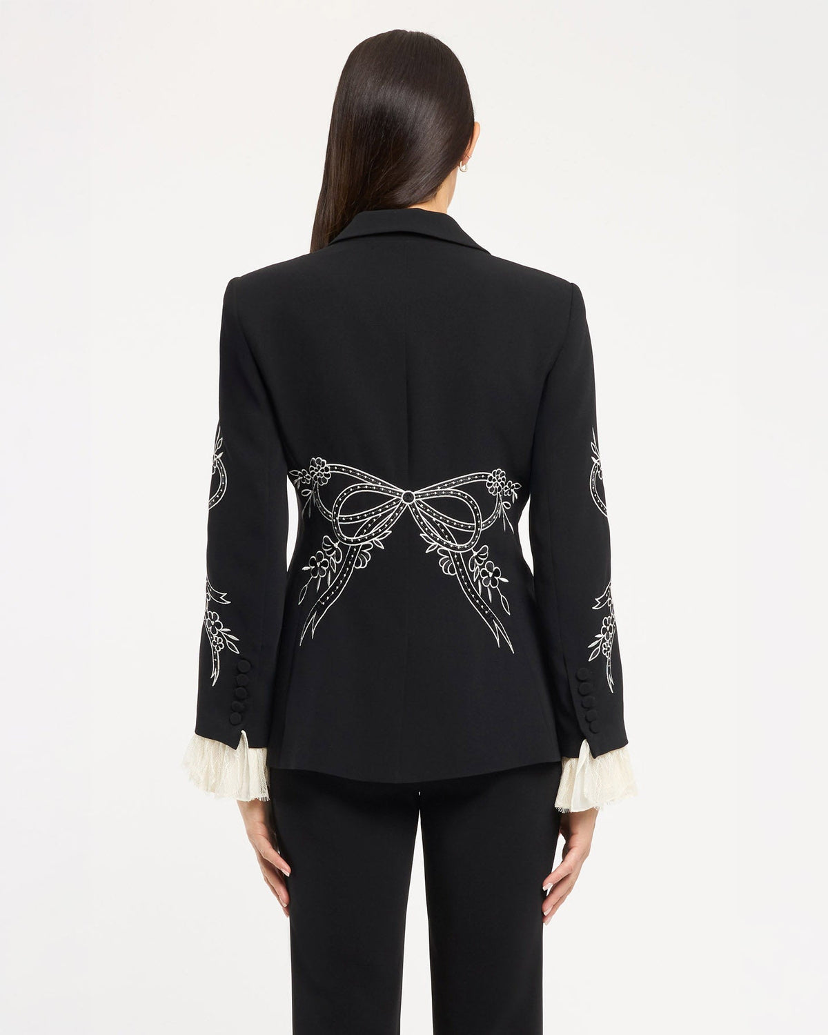 Cinq à Sept Cascading Ribbon Cheyenne Blazer