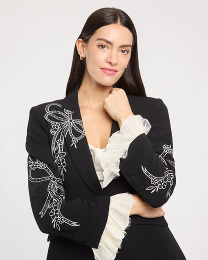 Cinq à Sept Cascading Ribbon Cheyenne Blazer
