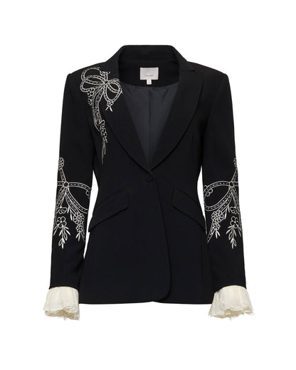 Cinq à Sept Cascading Ribbon Cheyenne Blazer