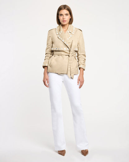 Cinq à Sept Crochet Mirrors Short Yates Trench