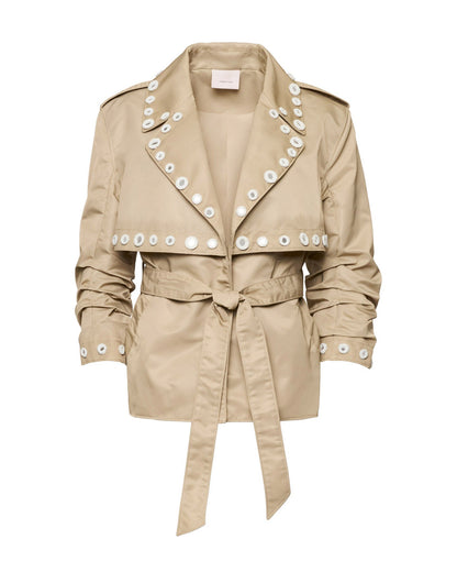 Cinq à Sept Crochet Mirrors Short Yates Trench