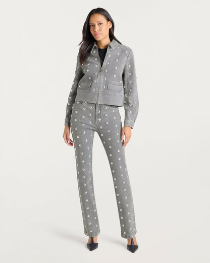 Cinq à Sept Studded Harriet Jean Jacket
