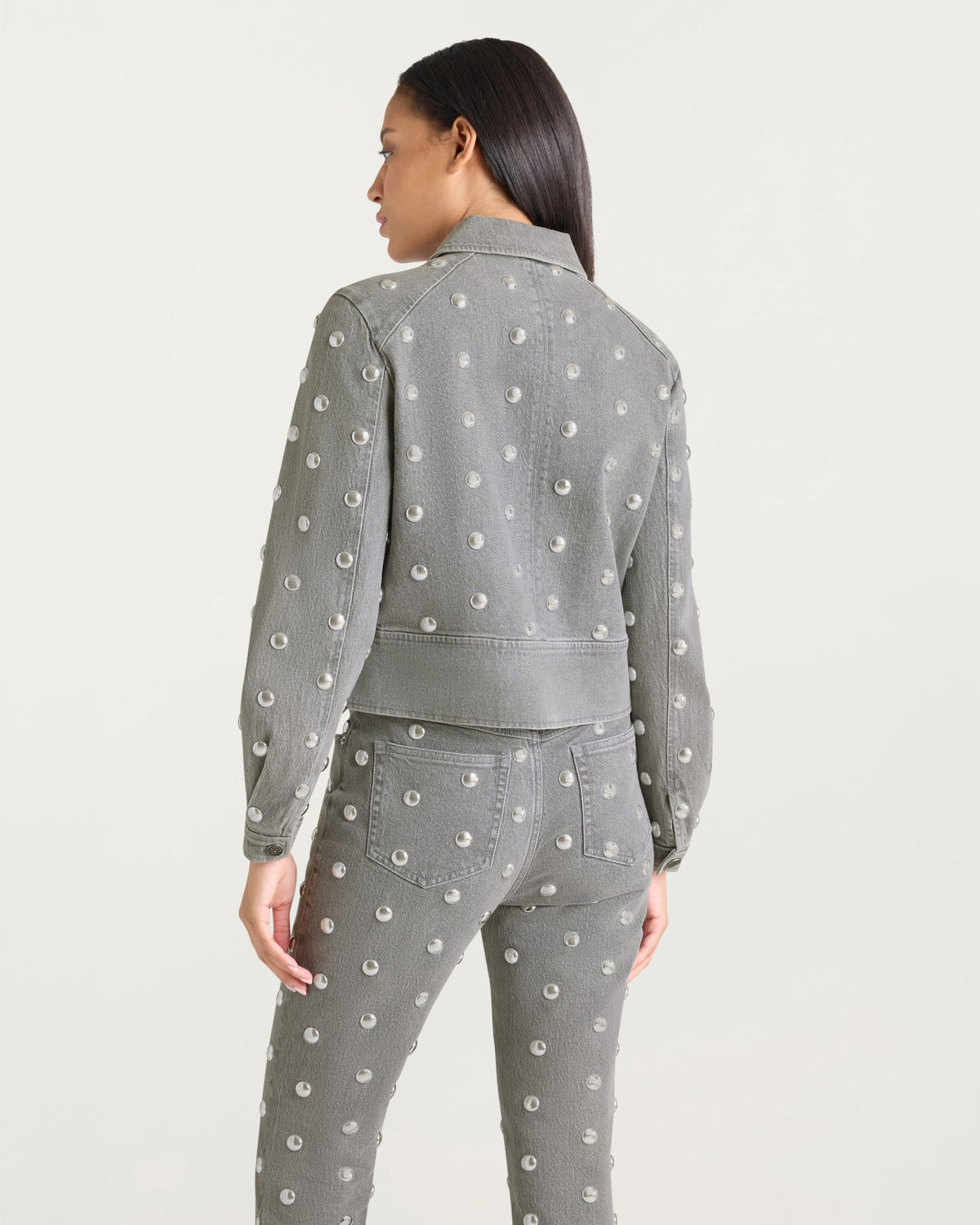 Cinq à Sept Studded Harriet Jean Jacket
