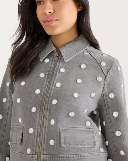 Cinq à Sept Studded Harriet Jean Jacket