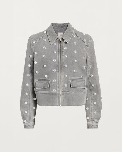 Cinq à Sept Studded Harriet Jean Jacket